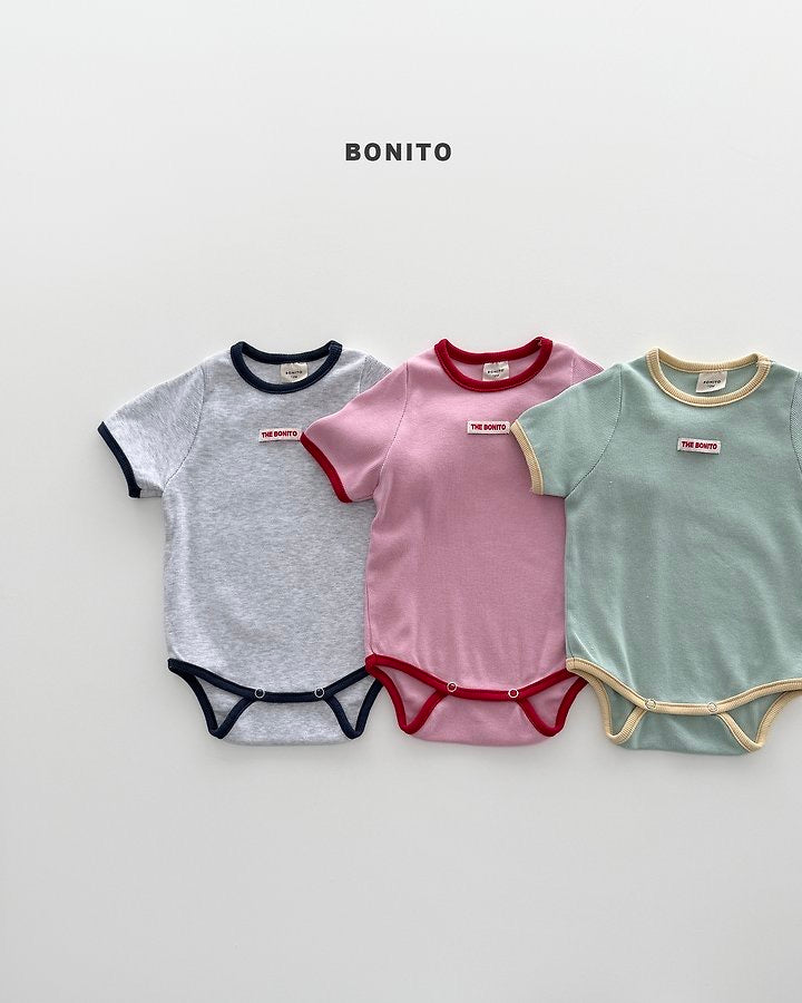 Rib Contrast Bodysuit-BONITO-62