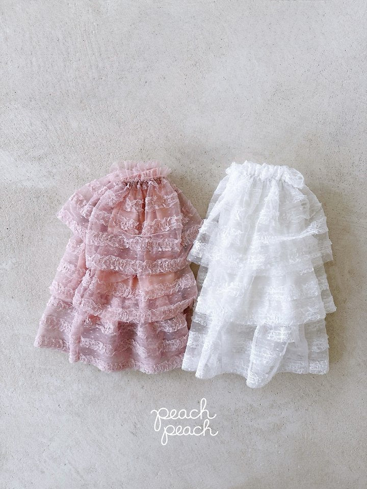 Antique Lace Skirt-peach peach-16