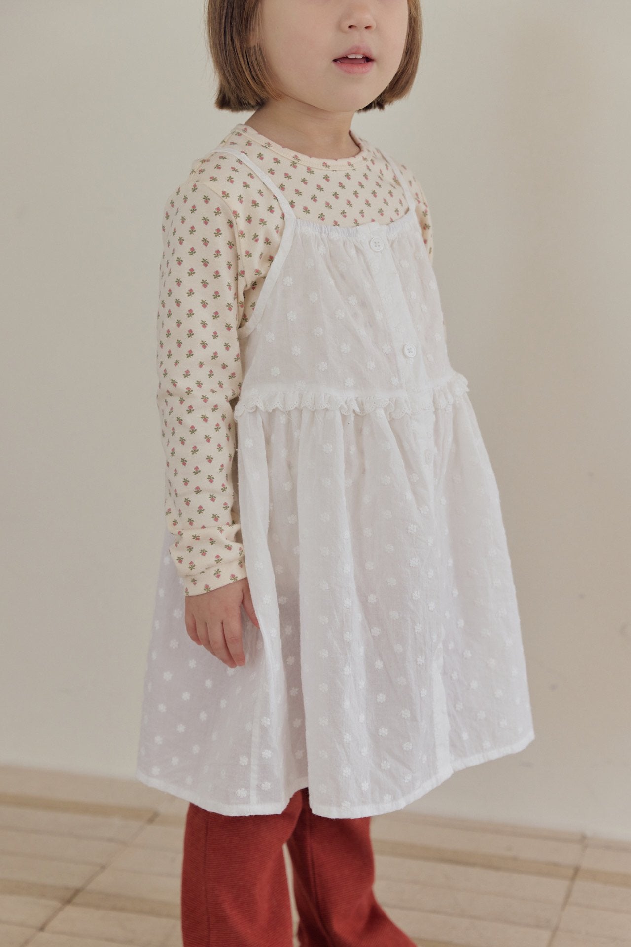 Cream Layered Dress-MOME-7