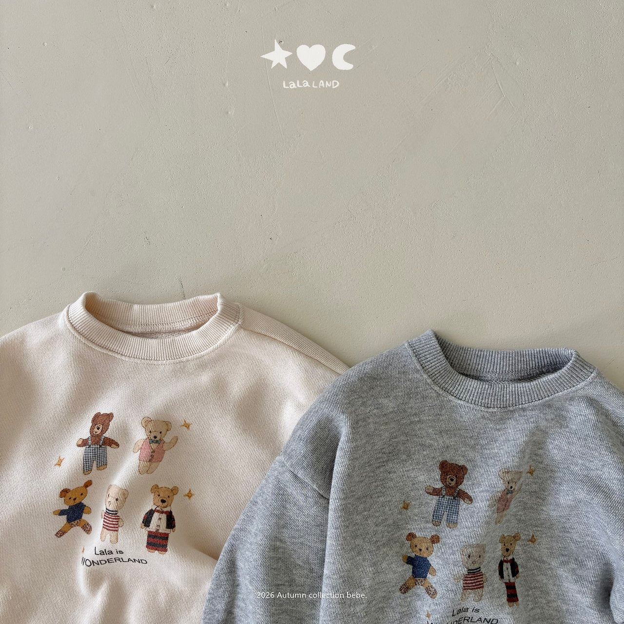 Bear Friends Sweatshirt-lalaland-53