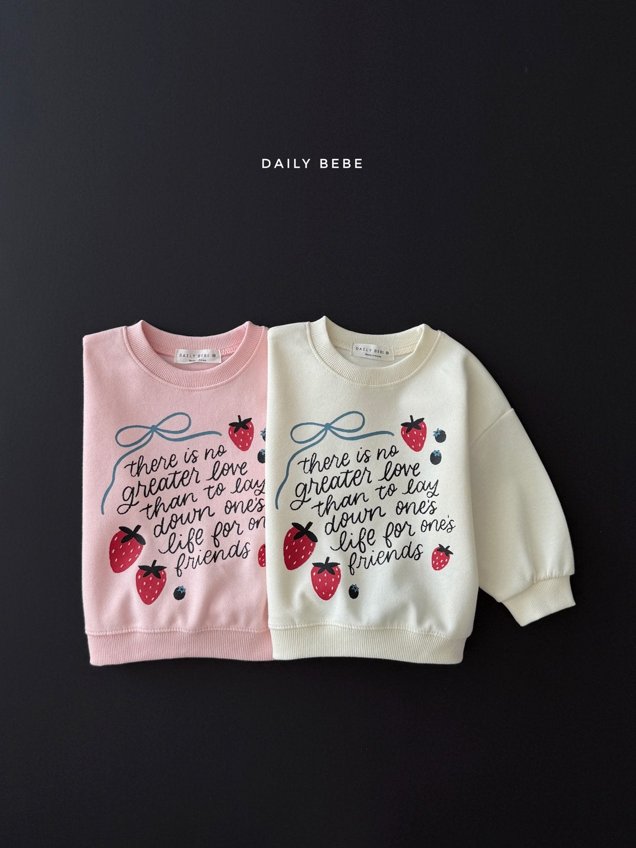 Strawberry Ribbon Sweatshirt-dailybebe-36