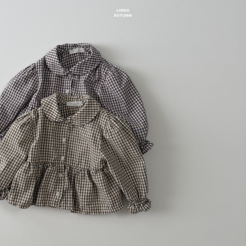 Sweet Check Blouse-LINDO-20