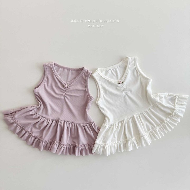 Rose Frill Sleeveless T-melikey-25