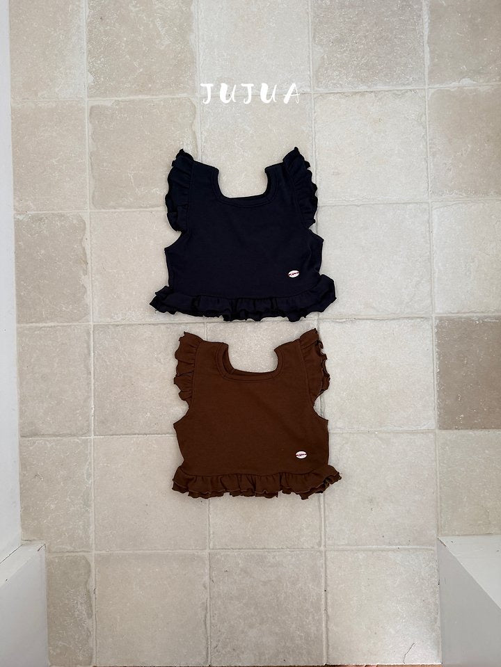 Frill Sleeveless Top-JUJUA-19