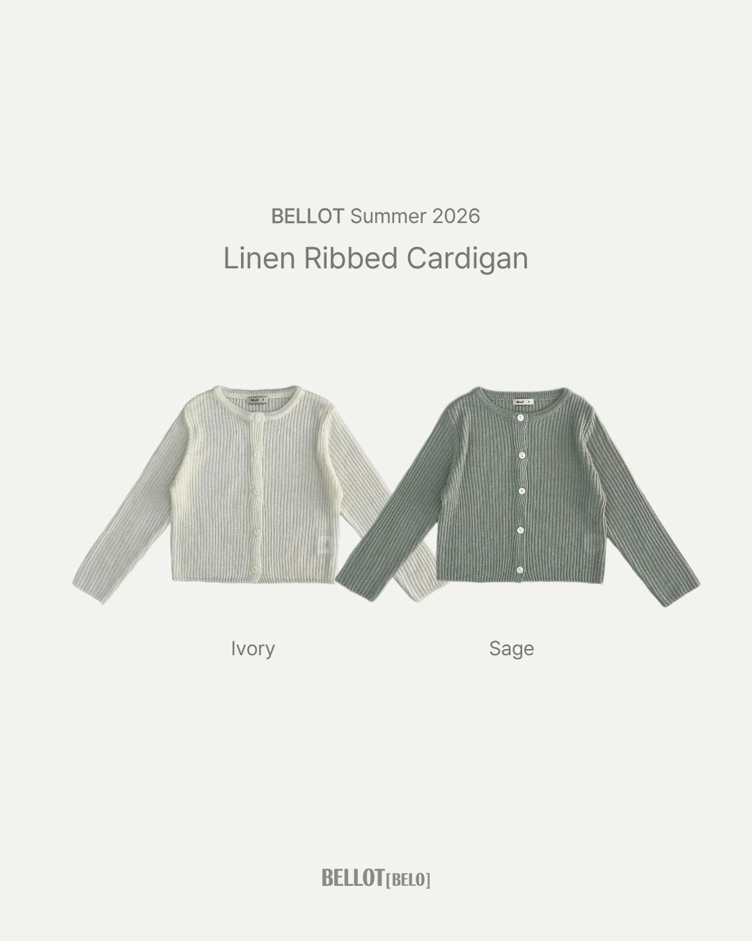 Linen Rib Cardigan-BELLOT-2
