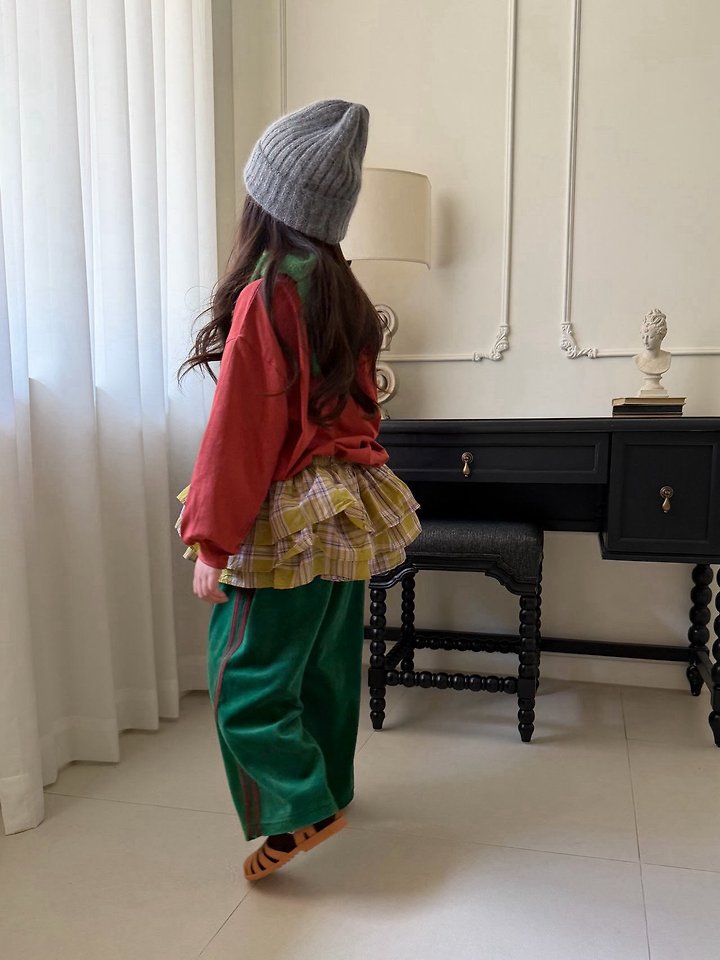 Tiered Check Skirt-bonbonbutik-15
