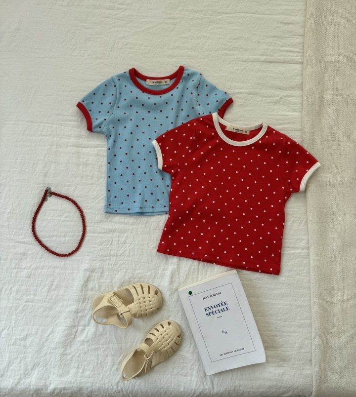 Dot Contrast Tee-le petit mot-24