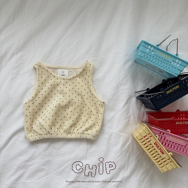 Cloud Banding Sleeveless Top-chip-34