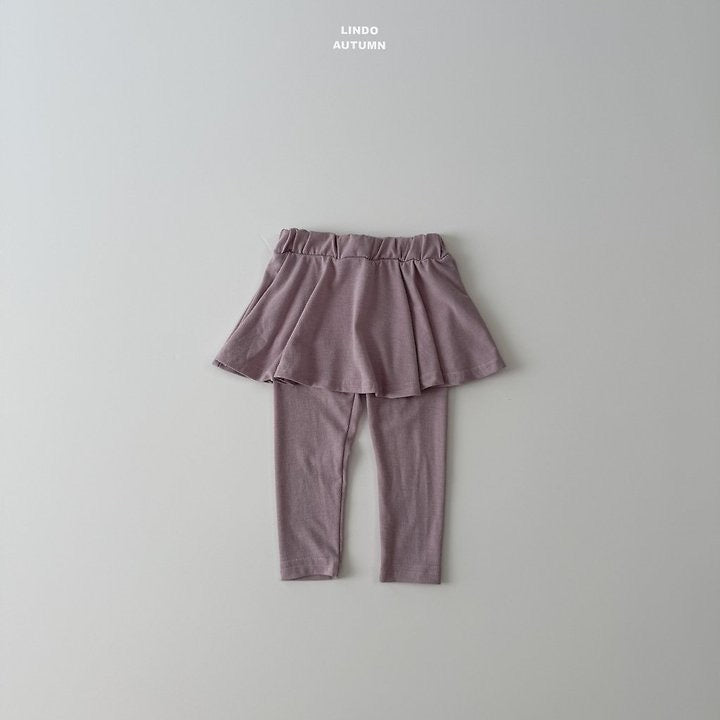 Flare Skirt Leggings-LINDO-25