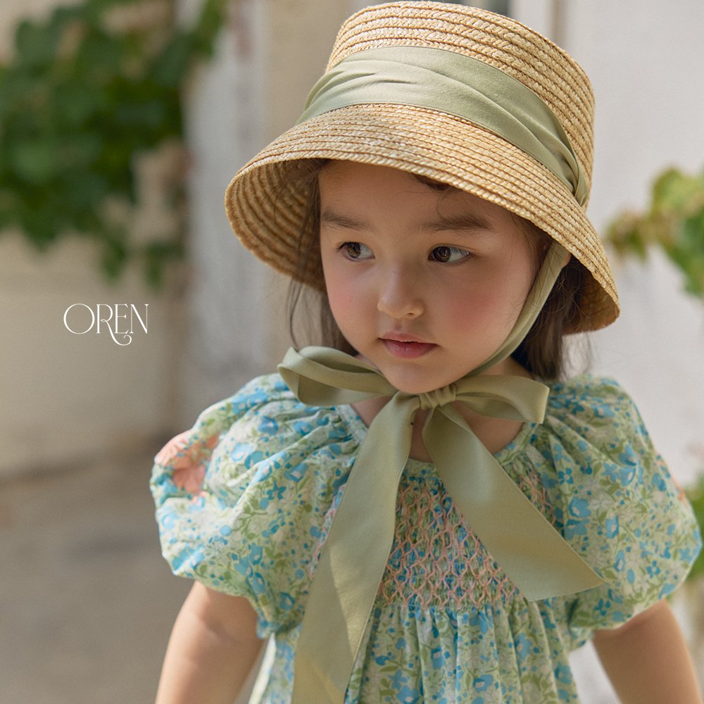Chouette Ribbon Straw Hat-OREN-4-7