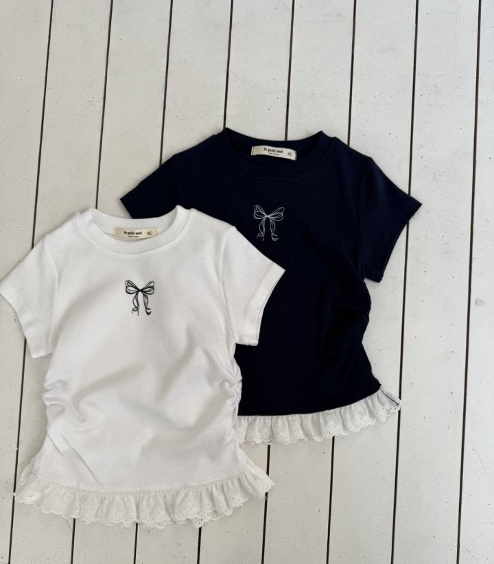 Ribbon Shirring Tee-le petit mot-11