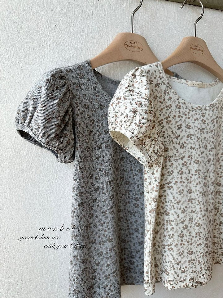 puff flower tee (adult) / monbebe -45