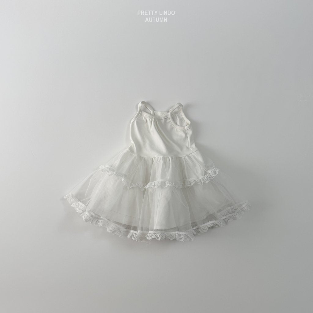 Tiered Tulle Dress-LINDO-28