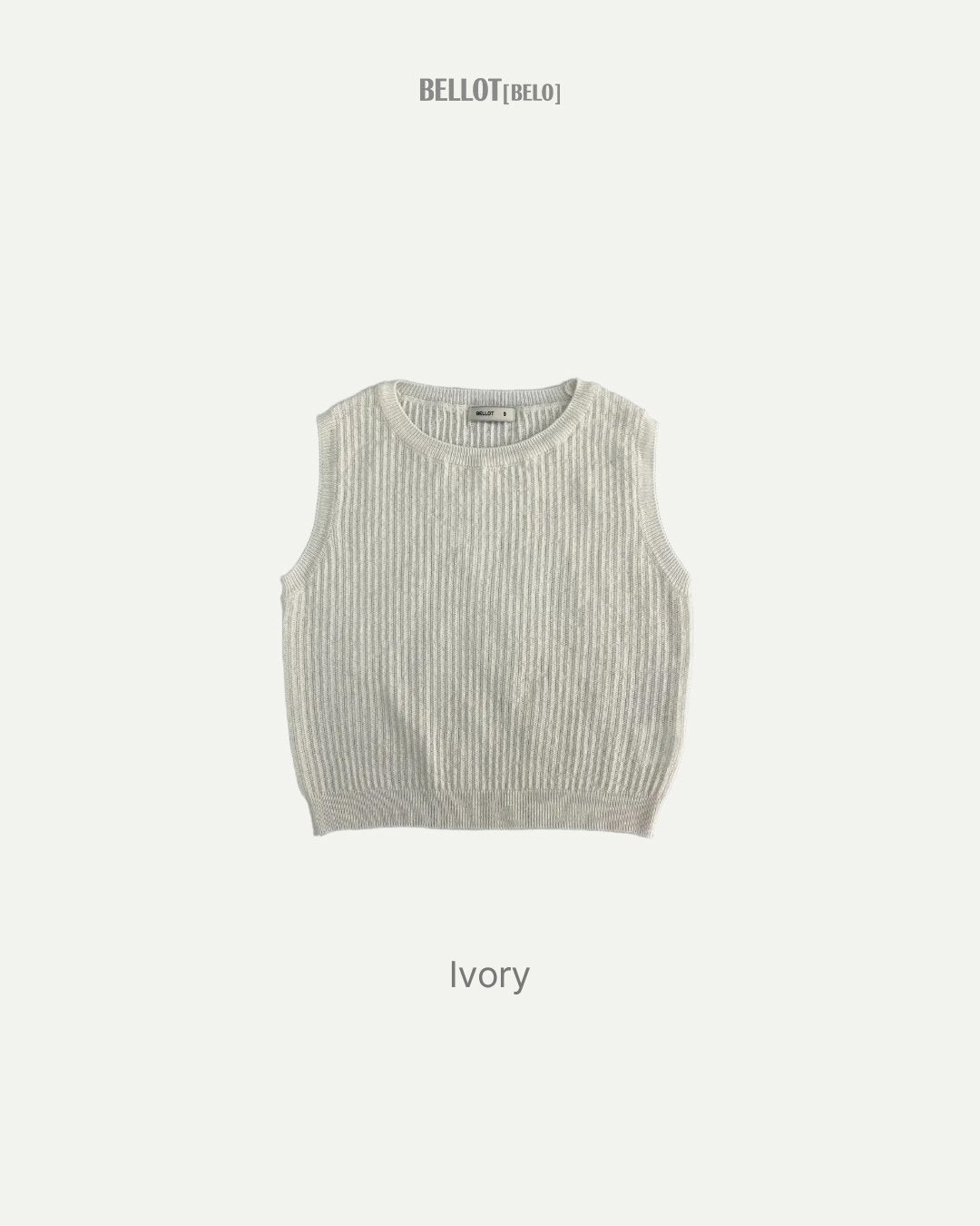 Sage Knit Sleeveless-BELLOT-5