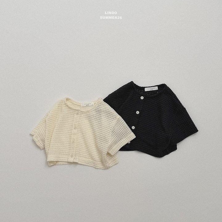 Knit Short Sleeve Cardigan - LINDO-2-7
