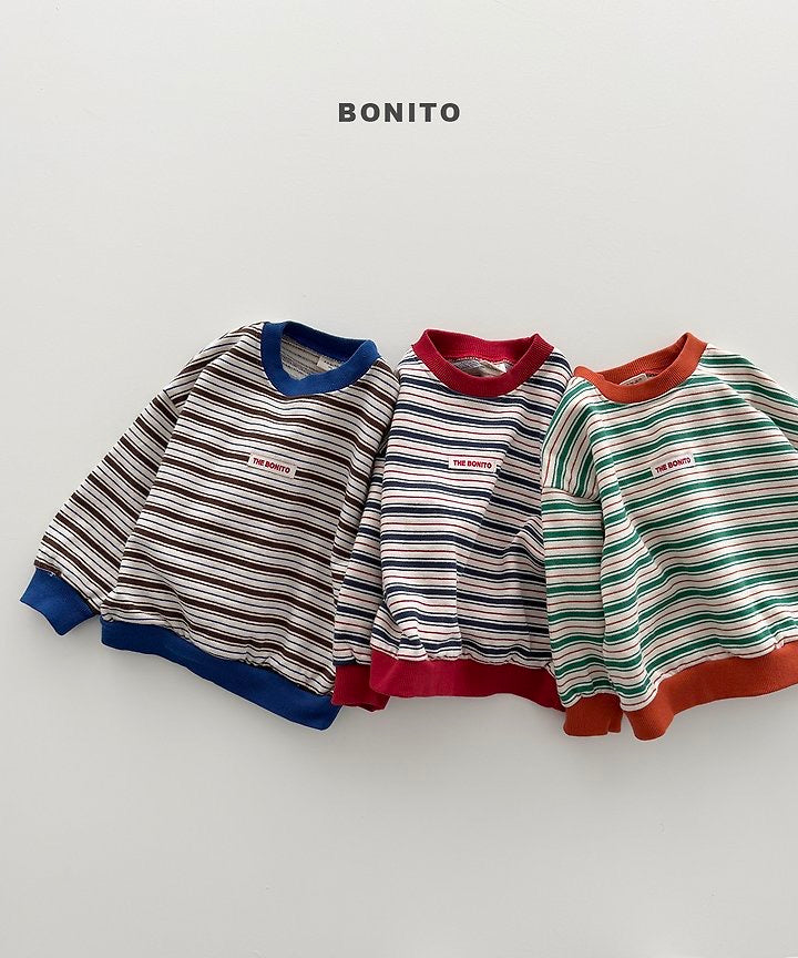 Feeling Stripe Sweatshirt - BONITO - 021