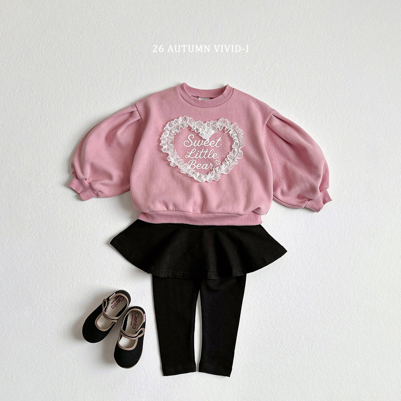 Heart Lace Puff Sweatshirt-vivid-i-78