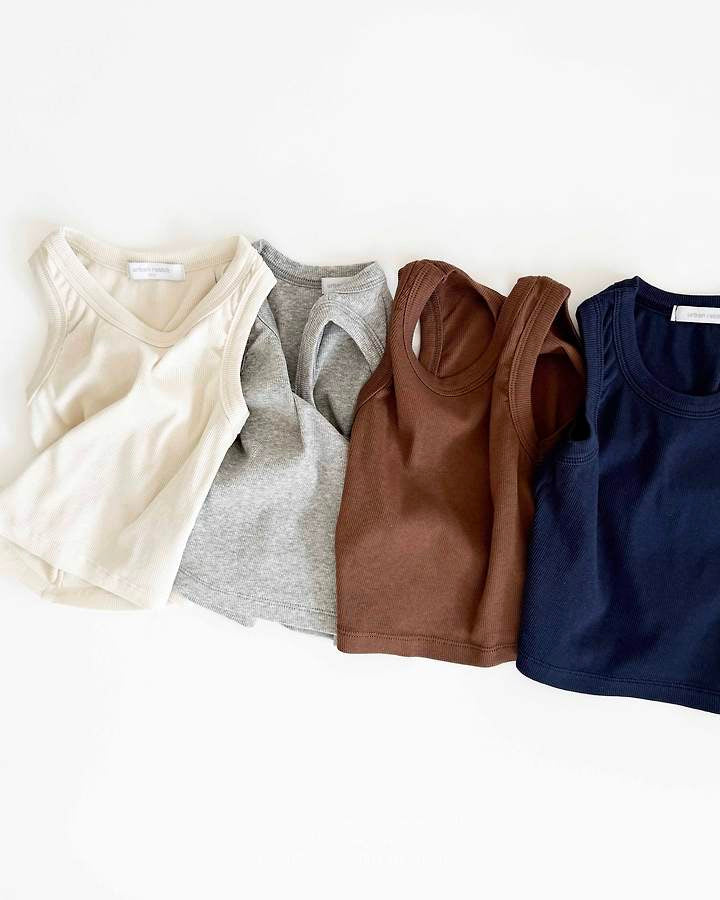 Basic sleeveless Top-URBAN RABBIT-9