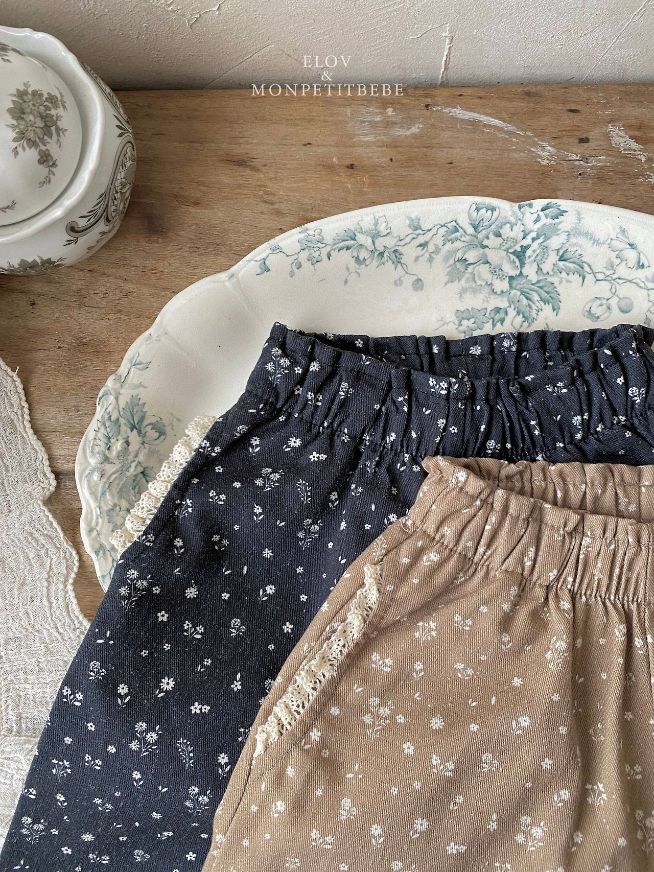 Ruby Floral Pants (Pigment Fabric) - EVOL&MONPETITBEBE - 8