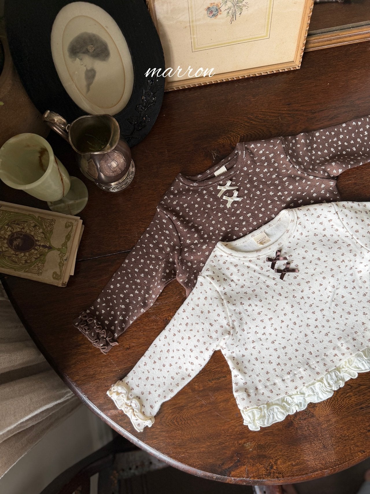 Frill T-Shirt-MARRON-39