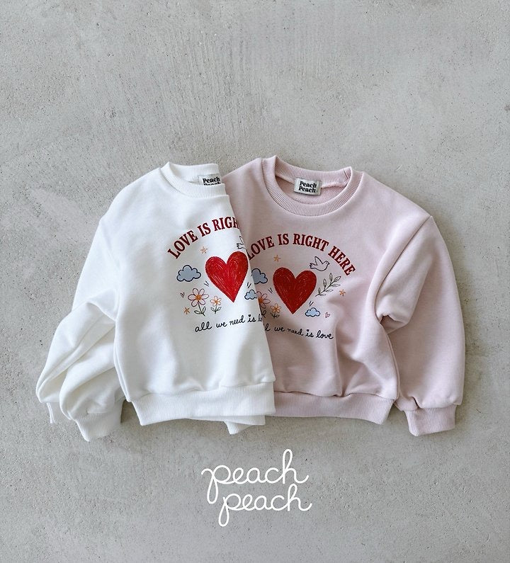 Love Sweatshirt-peach peach-8
