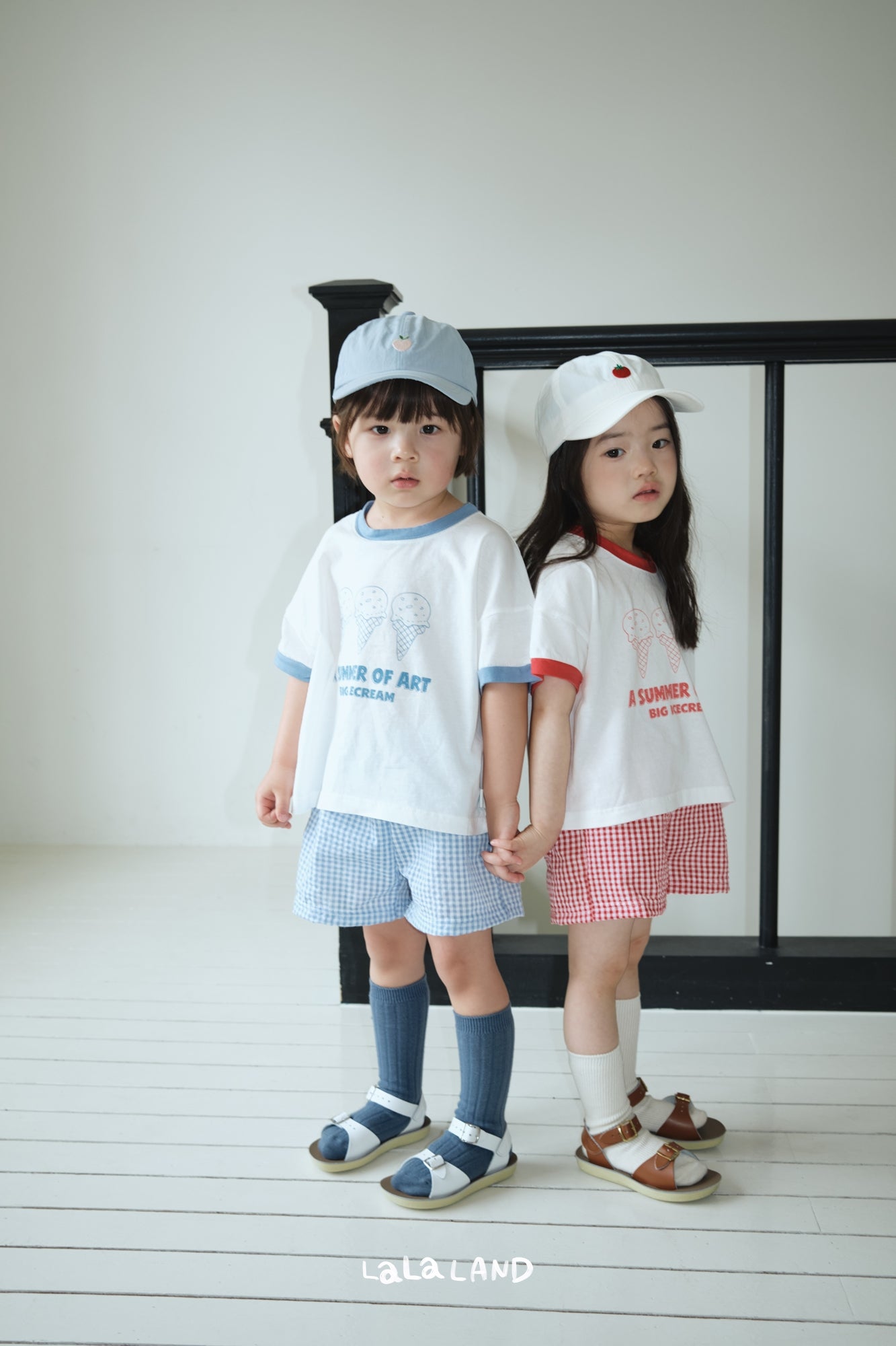●｜即納｜kids check short pants/LALALAND