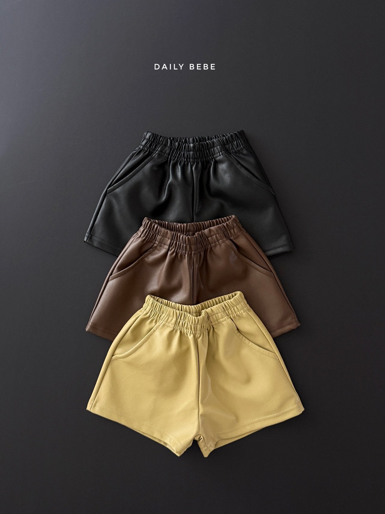 Eco Leather Shorts-dailybebe-16