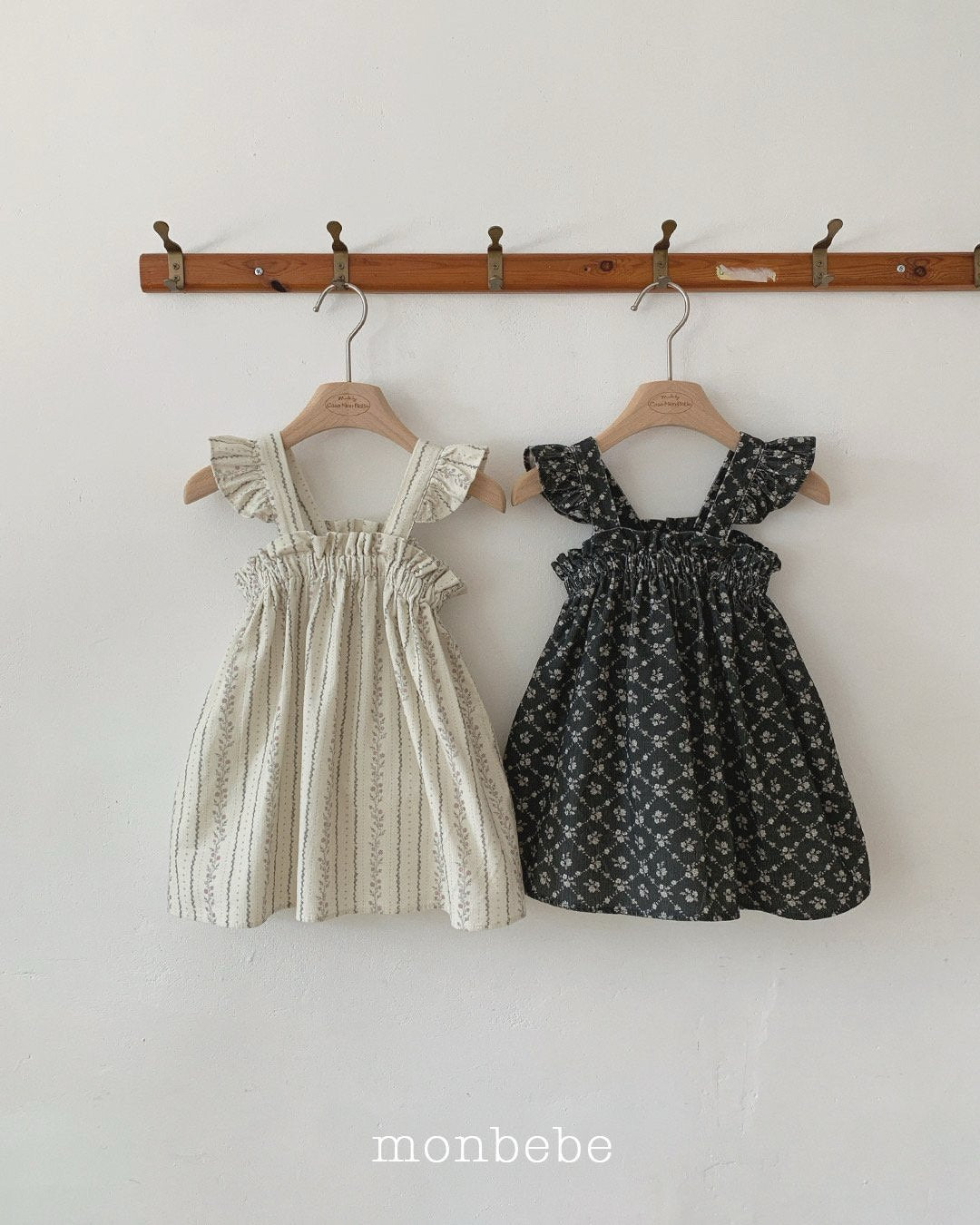 Corduroy Frill Dress-monbebe-1