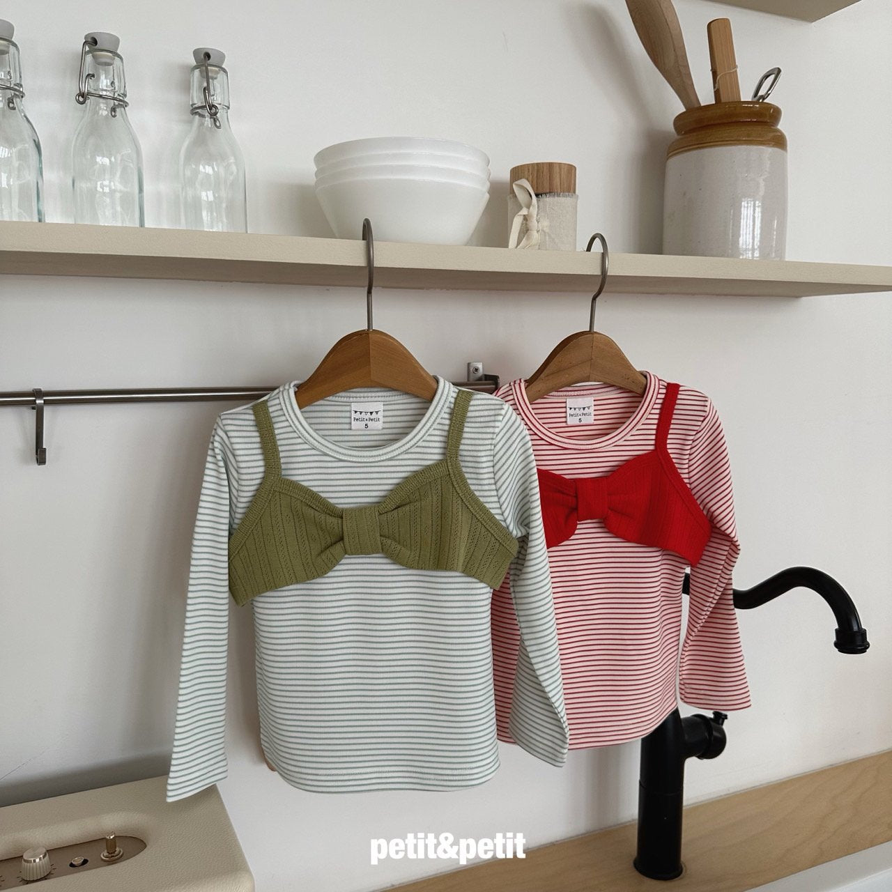 Ribbon Bustier T-Shirt-petit petit-10