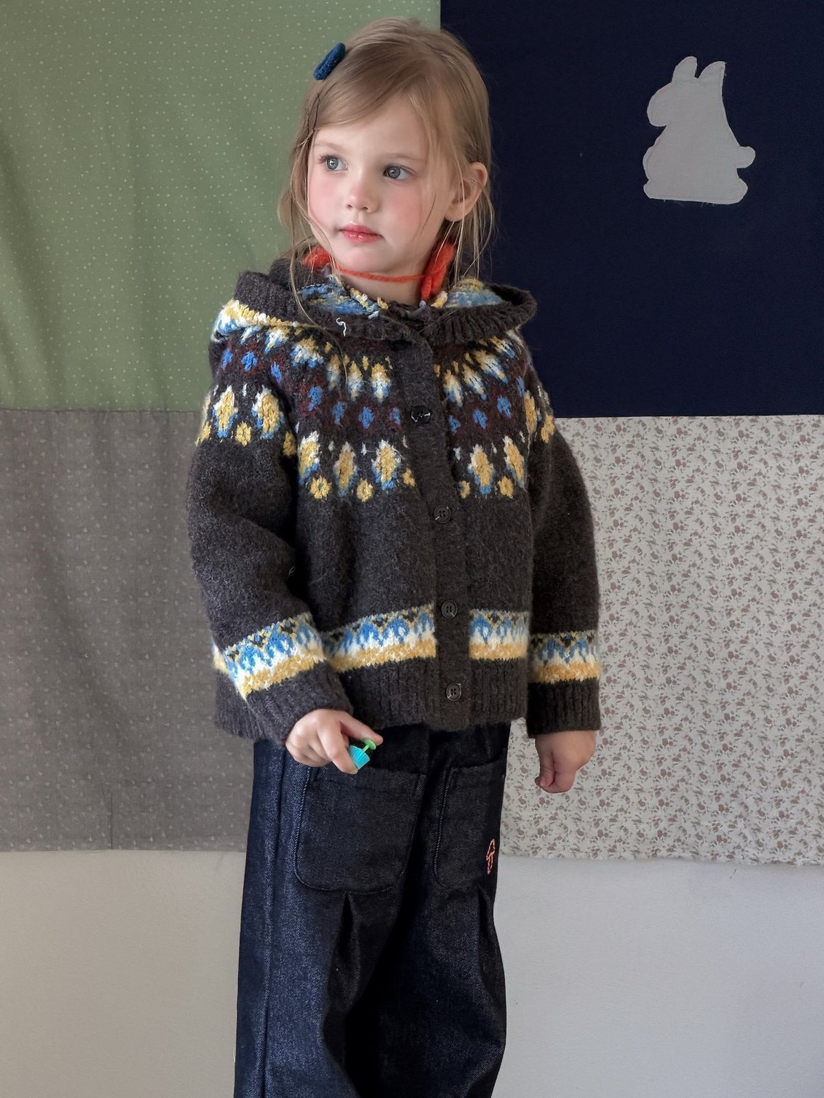 Nono Pattern Hooded Knit-aiai-54