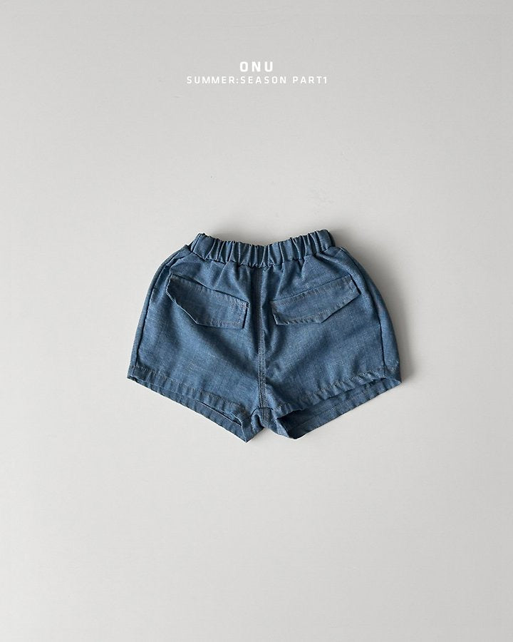 pocket denim shorts-onu-38