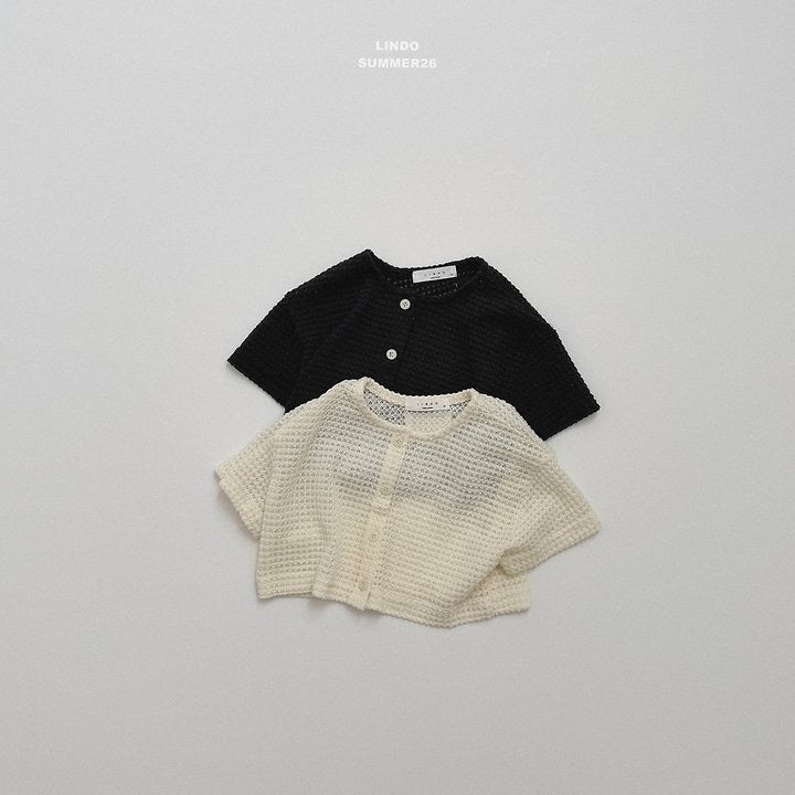 Knit Short Sleeve Cardigan - LINDO-2-7