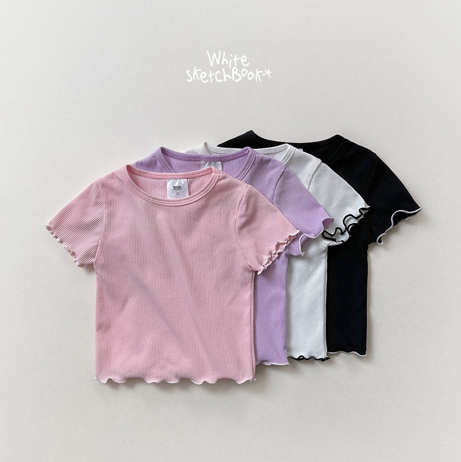 ｜即納｜Ribbed Flamboyant Short Sleeve T / wsb