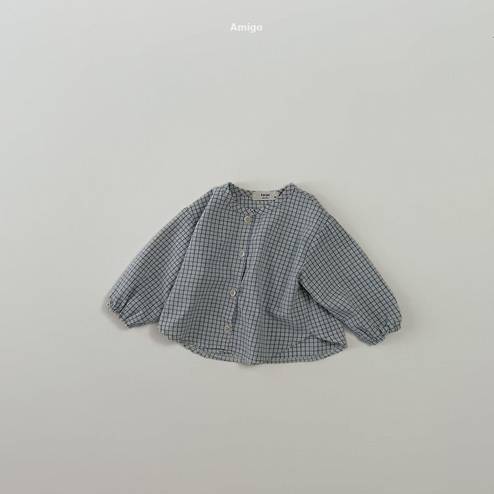 Square Shirring Blouse-Amigo-2