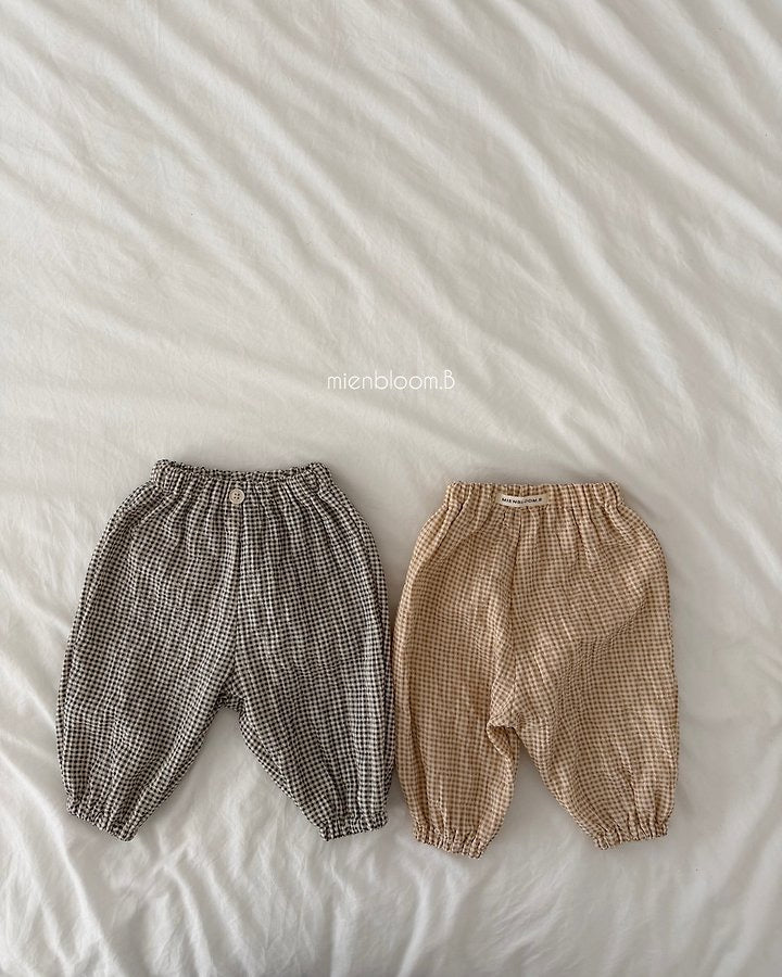 予約●Check Jogger Pants / mienbloom.B-a015