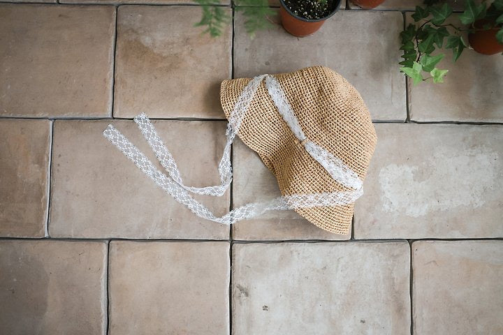 Aris lace straw hat - FLO/3-19