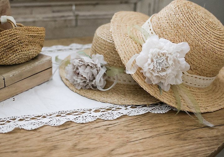 Mitchell Flower Straw Hat-FLO-45