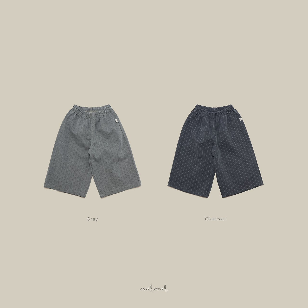 Pigment Stripe Wide Pants-memel-33