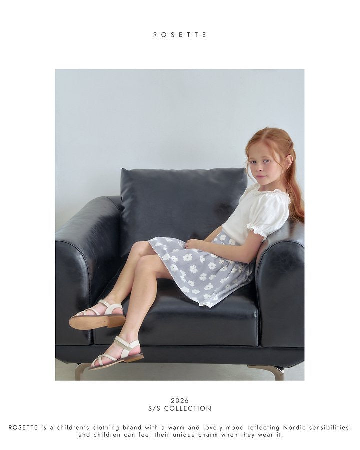 Sheath skirt - rosette-12