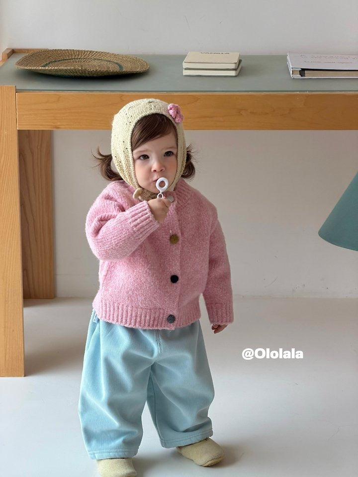 Bear Embroidery Knit Cardigan-ololala-33