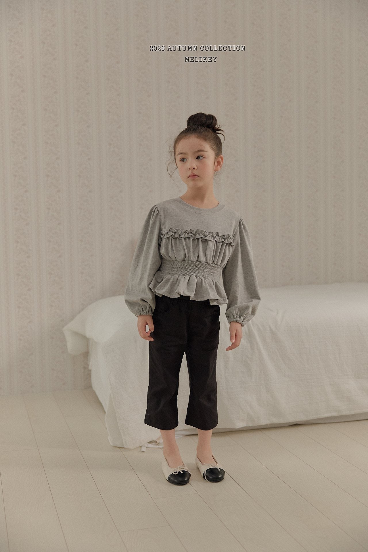 Smocked Frill T-Shirt-Melikey-18