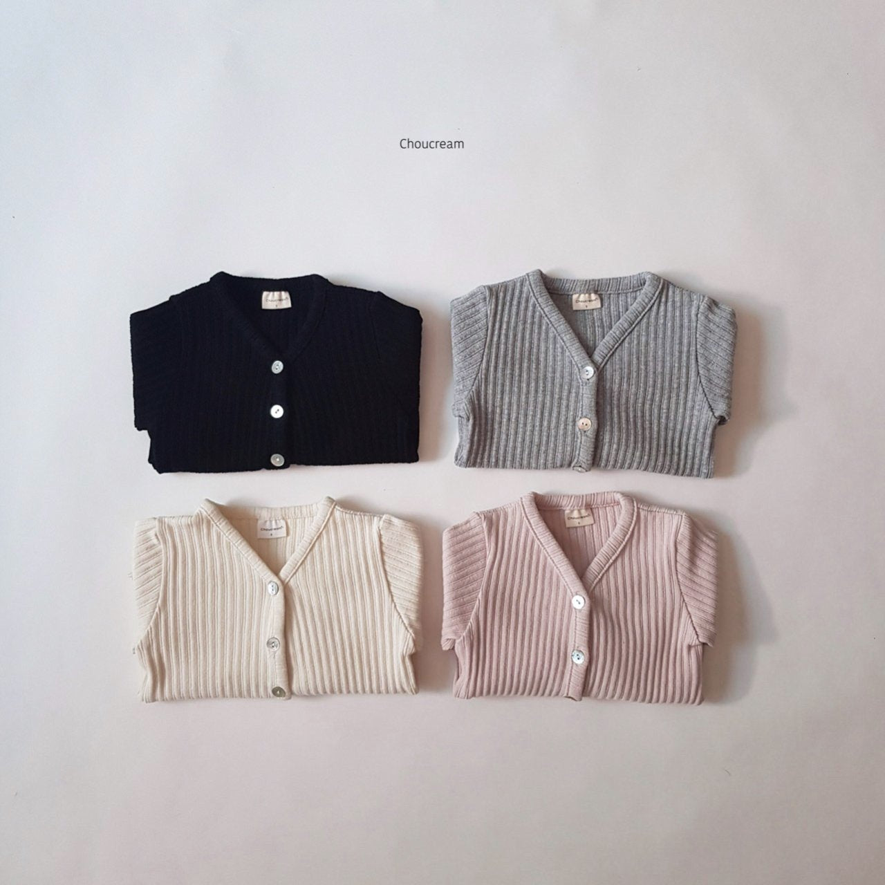 Bebe Ribbed Cardigan-CHOUCREAM-9