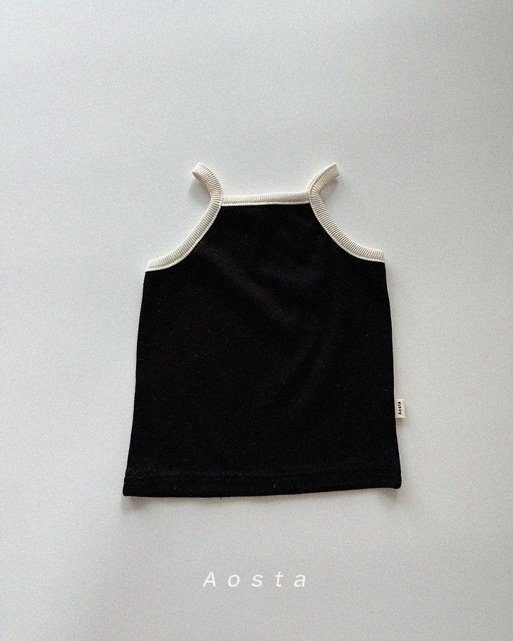 ●｜即納｜rib string sleeveless / aosta