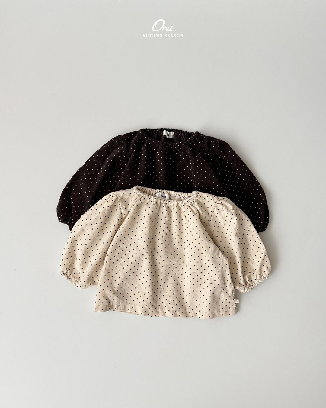 Dot Shirring Blouse-ONU-26