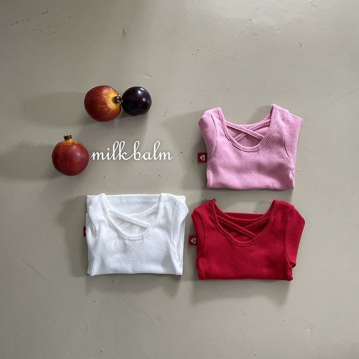 X-Back Eyelet T-Shirt-milkbalm-16