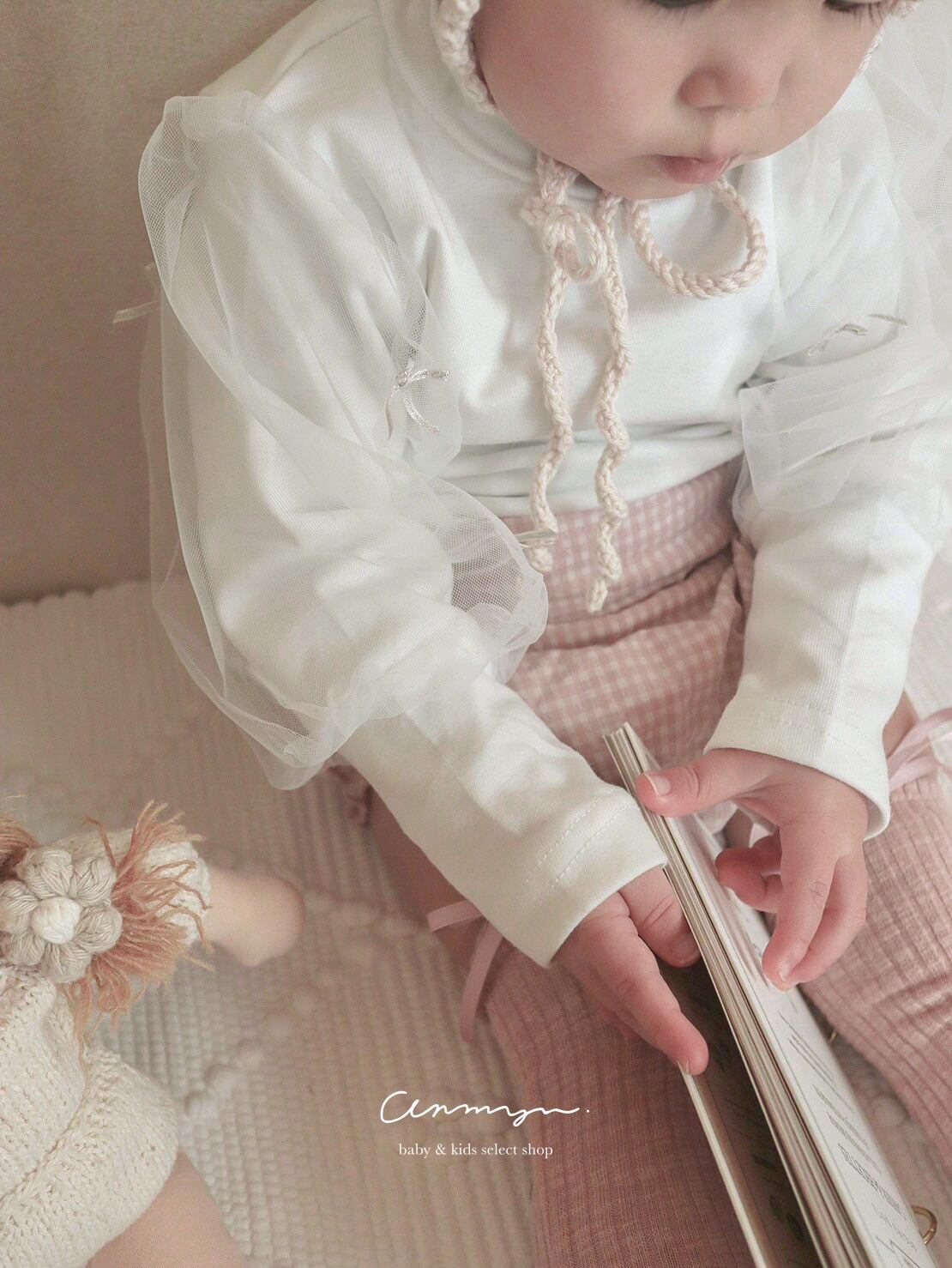 ｜即納｜ ribbon puff tee