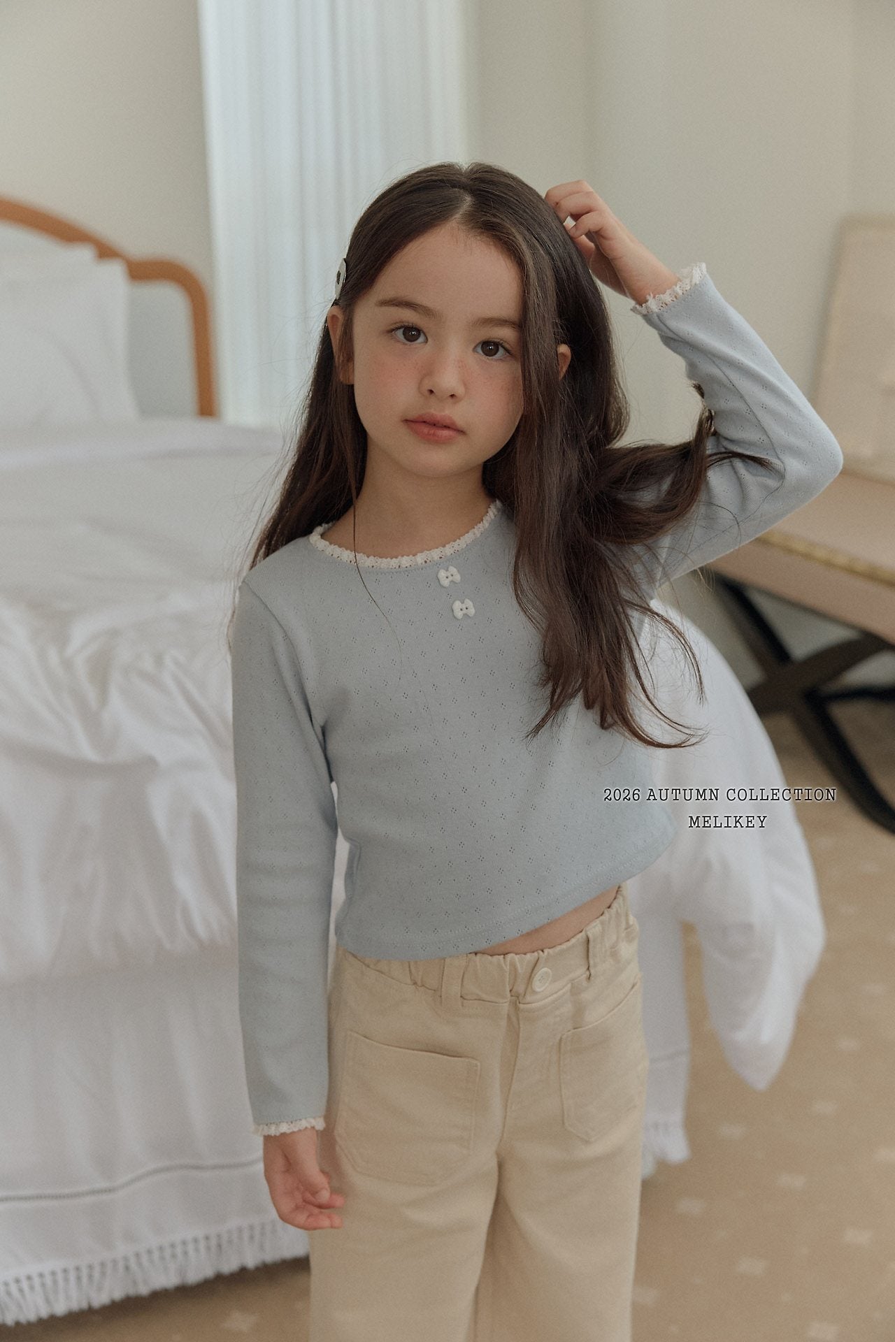 Ribbon Button Tee-melikey-4