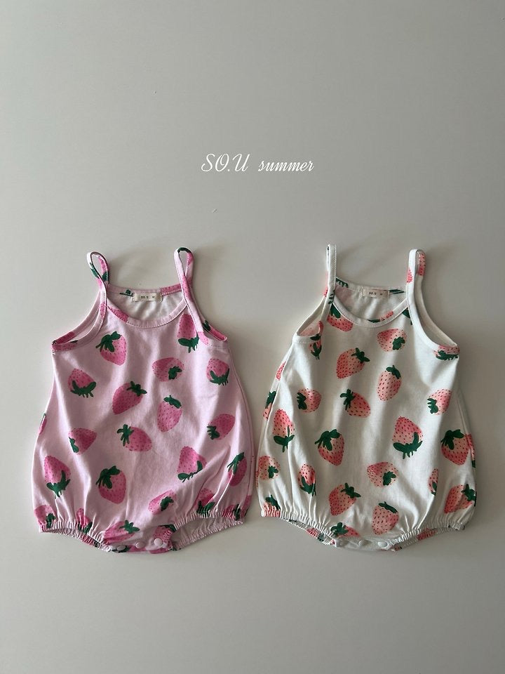 strawberry strap sleeveless suit-SO.U-15