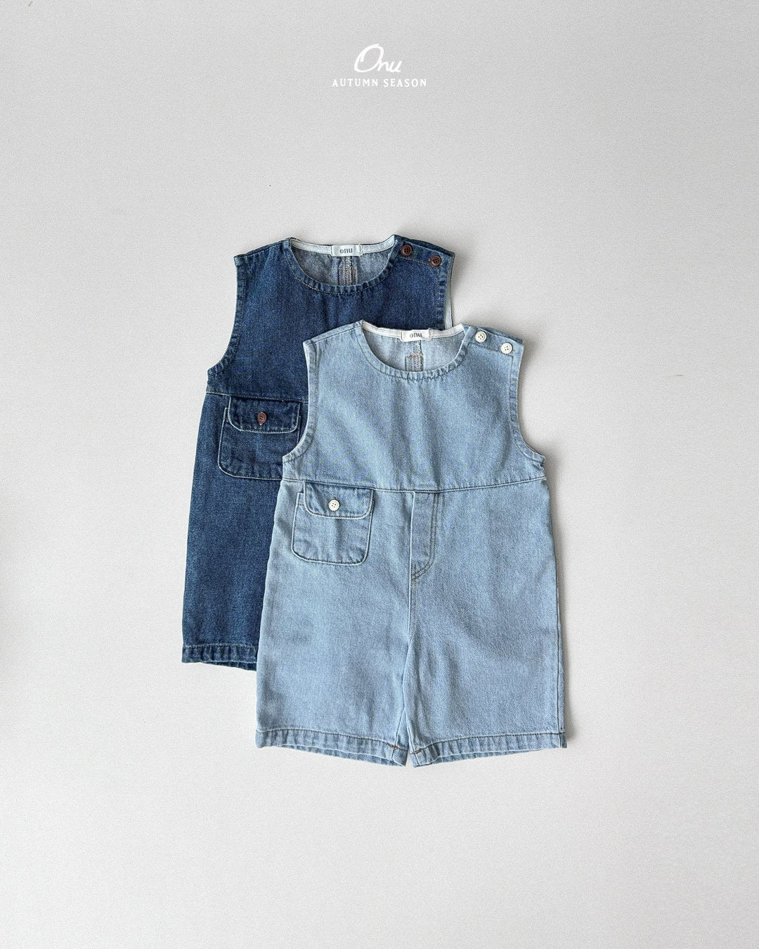 Slit Denim Overalls-ONU-16