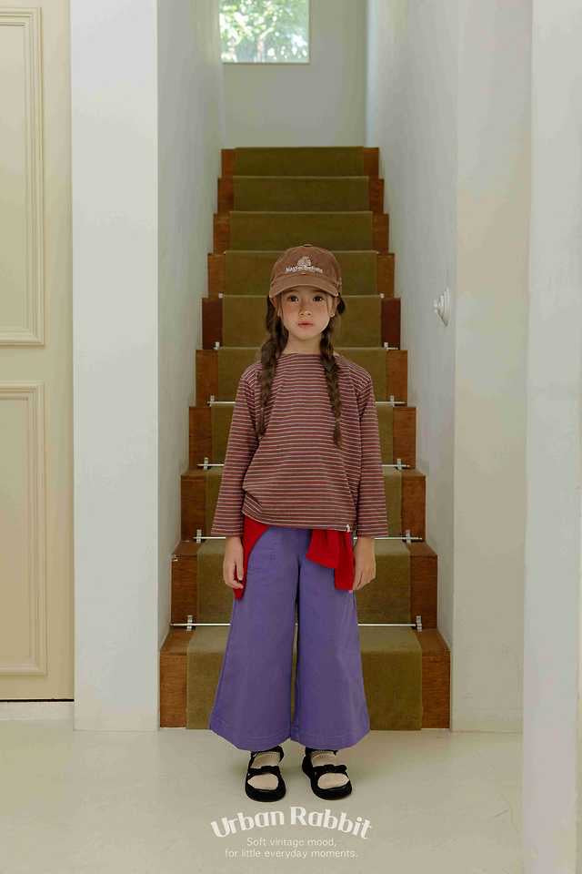 High Teen Stripe Long Tee-urban rabit-17